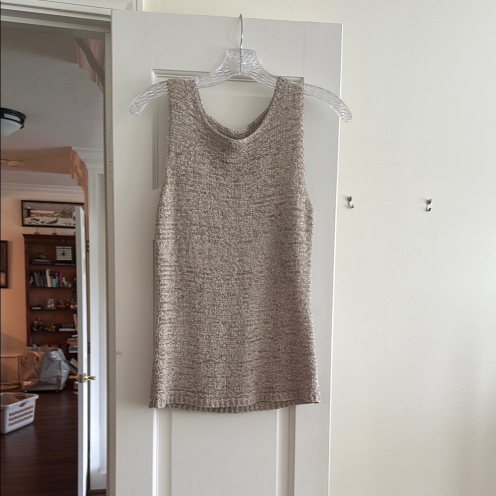 Chicos Design knit tank- Beige